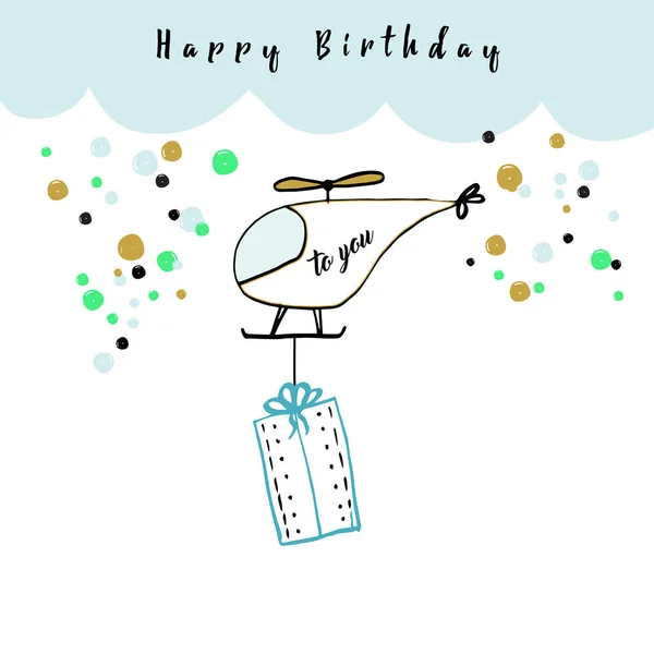 Šťastné narozeniny přání — Stockový vektor