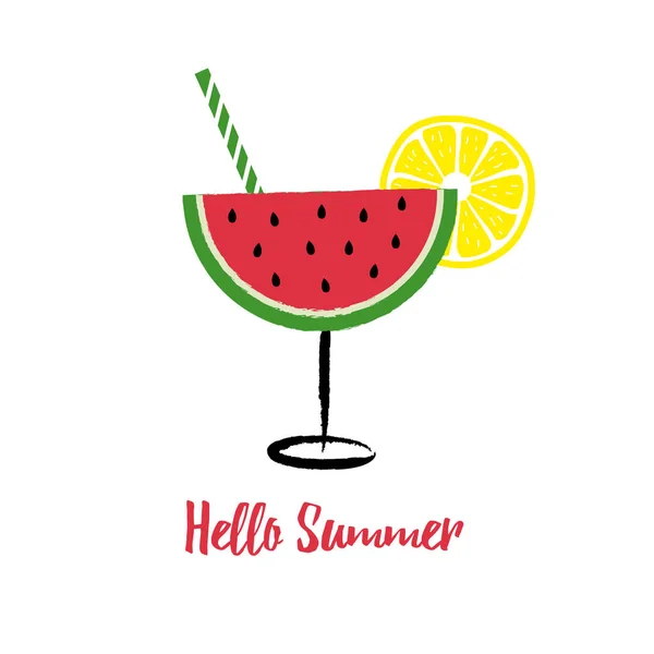 Greeting card - enjoy summer time — Stock Vector