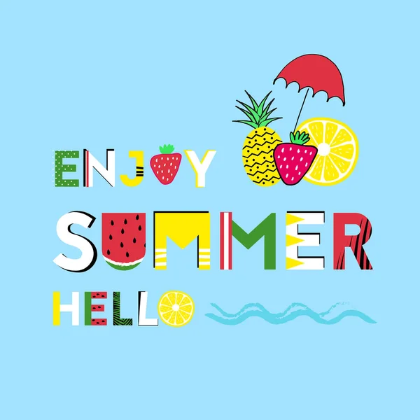 Njut av sommaren — Stock vektor