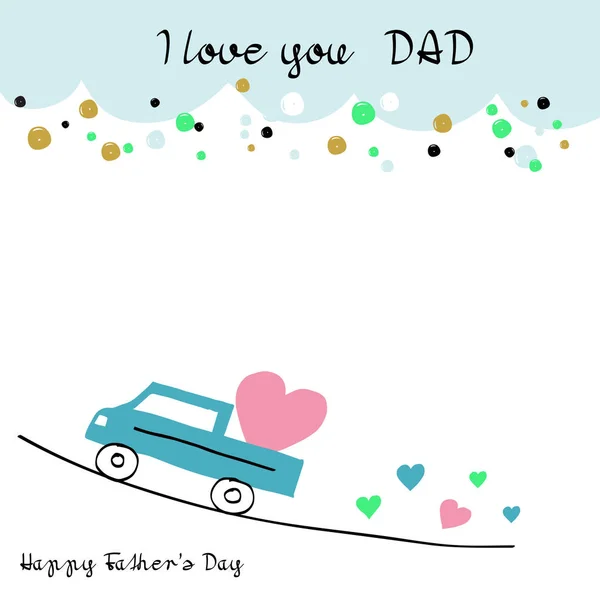 Jag älskar dig pappa — Stock vektor