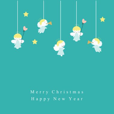 Lovely Christmas card clipart