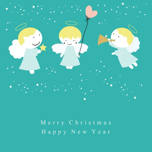 Lovely Christmas card — Stock Vector