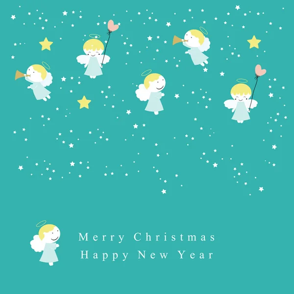 Lovely Christmas card — Stock Vector