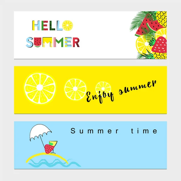 Disfruta del verano — Vector de stock