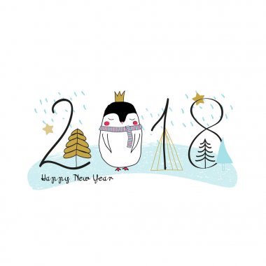 Tatlı Noel penguenler