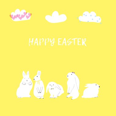 Paskalya elle çizilmiş esnaf 