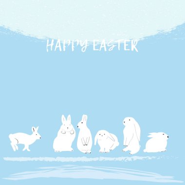 Paskalya elle çizilmiş esnaf 