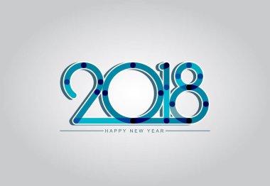 vektör çizim tasarım mutlu yeni yıl tebrik kartı