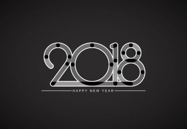 vektör çizim tasarım mutlu yeni yıl tebrik kartı