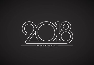 vektör çizim tasarım mutlu yeni yıl tebrik kartı