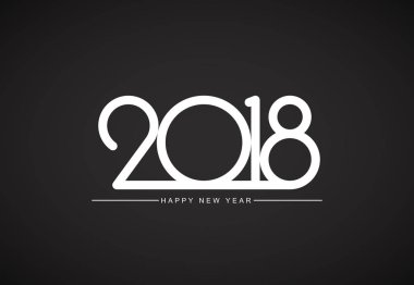 vektör çizim tasarım mutlu yeni yıl tebrik kartı