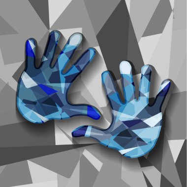 vektör çizim Tasarım renkli el