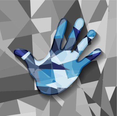 vektör çizim Tasarım renkli el