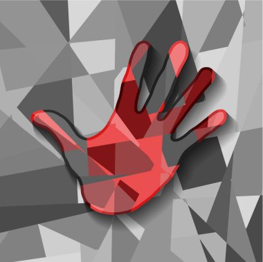 vektör çizim Tasarım renkli el