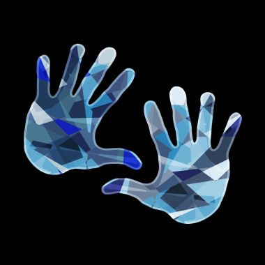 vektör çizim Tasarım renkli el