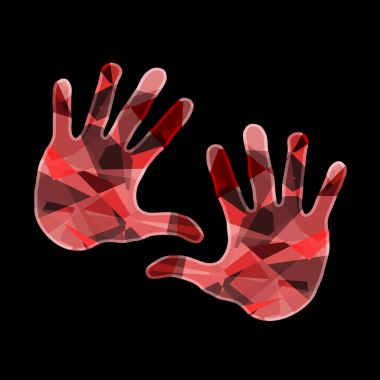 vektör çizim Tasarım renkli el