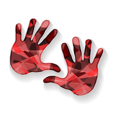 vektör çizim Tasarım renkli el