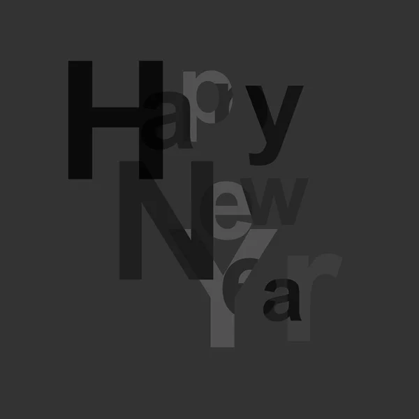 Vektor Illustration Design Der Glückwunschkarte Für Das Neue Jahr — Stockvektor