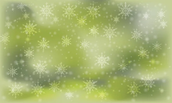 Vector Illustration Design Elegant Christmas Background Snowflakes — Stock Vector