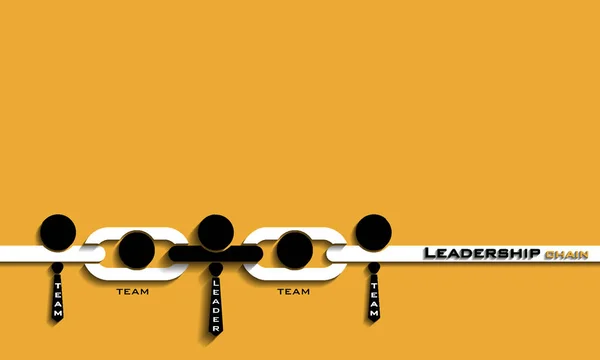 领导链概念的向量图解设计 — 图库矢量图片