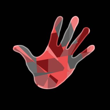 vektör çizim Tasarım renkli el