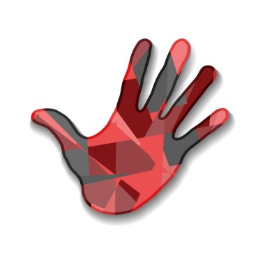 vektör çizim Tasarım renkli el