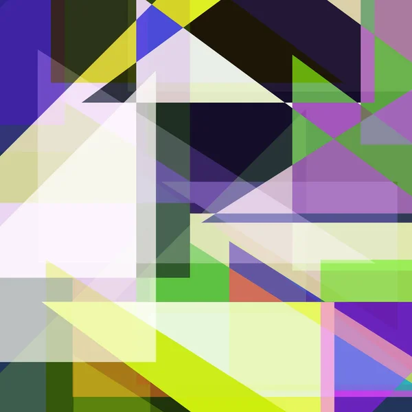 カラフルな三角形の抽象的な背景のベクトル イラスト デザイン — ストックベクタ