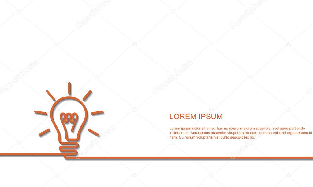 vector illustration design of Bright Idea concept