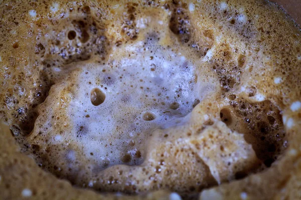 Abstract Coffee foam closeup — Stock Photo, Image