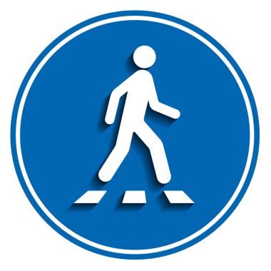 Yaya yaya geçidi, vektör çizim 