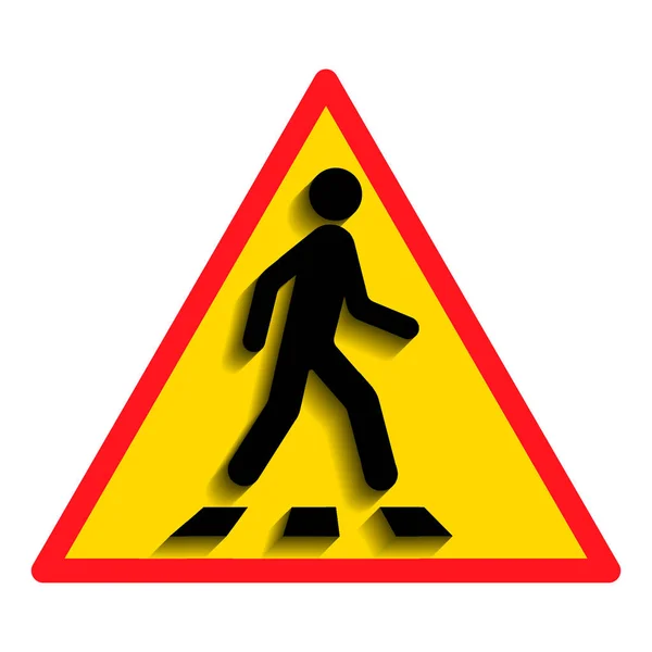 Pedestrian Crossing Crosswalk Vector Illustration — Stock Vector