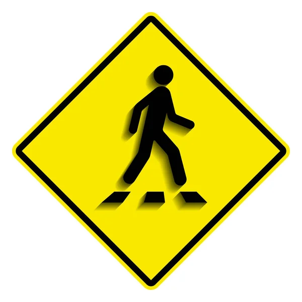 Pedestrian Crossing Crosswalk Vector Illustration — Stock Vector