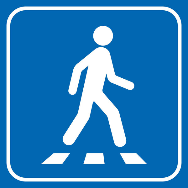 Пешеходный переход, векторная иллюстрация
 