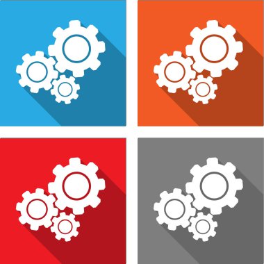 ayarları - web ve mobil uygulamalar için düz Stil simge