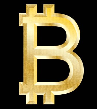 bitcoin, altın sembolü