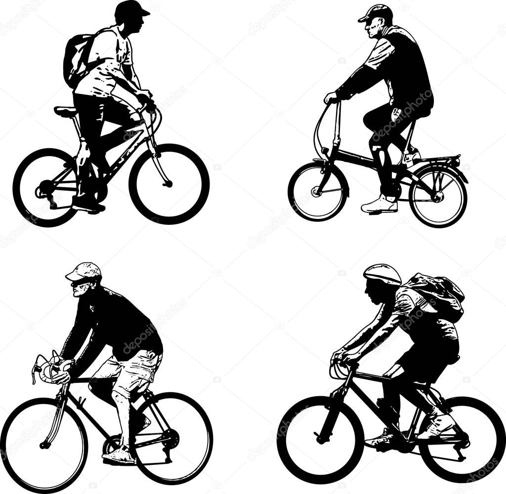 自転車 シルエット