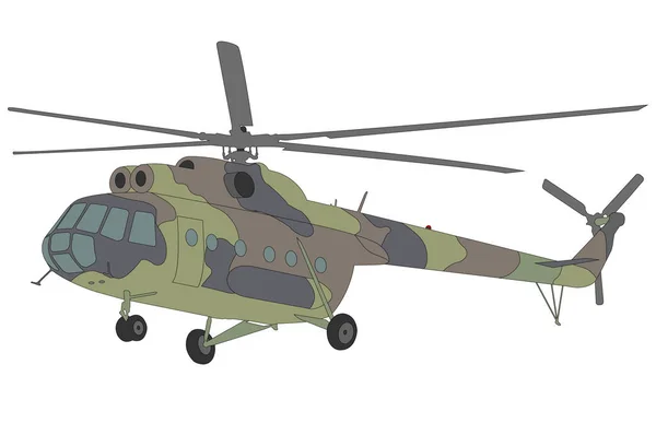 Mi-8 helikopter illustration — Stock vektor