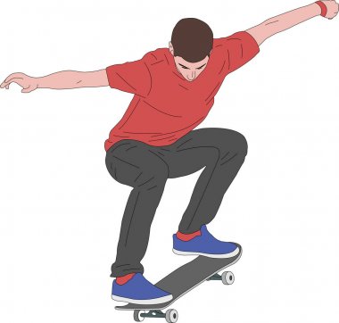 kaykaycı resimde ayrıntılı