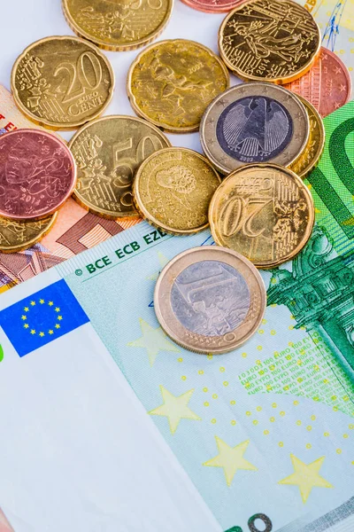 Denominaties van euro valuta — Stockfoto