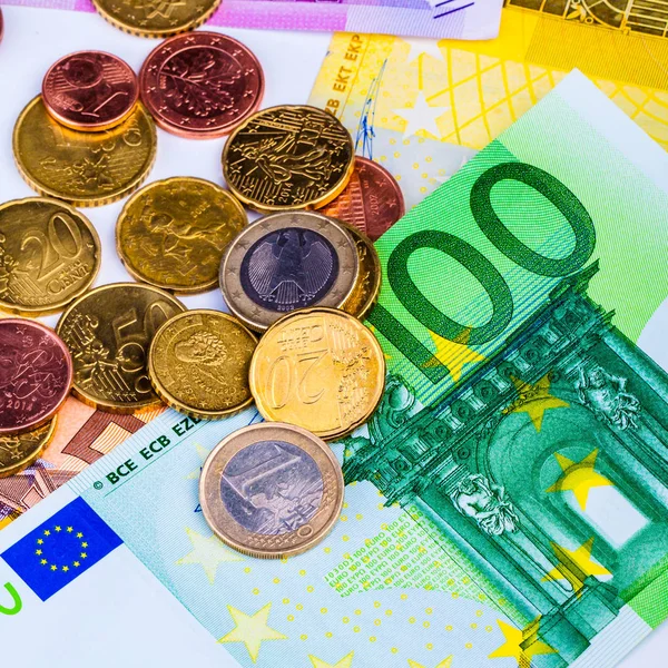 Denominações em euros — Fotografia de Stock