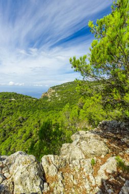 Güzel manzarasına Sierra de Tramuntana, Mallorca, İspanya
