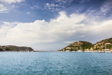 Andratx Mallorca, Baleares, İspanya'nın güzel manzara