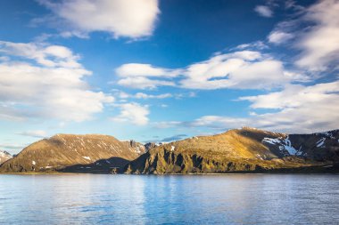 Alta yakınındaki Kuzey Norveç'in güzel manzara
