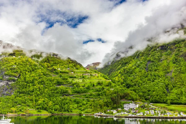 Krásný pohled Geirangerfjord, Norsko — Stock fotografie