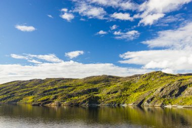Alta yakınındaki Kuzey Norveç'in güzel manzara