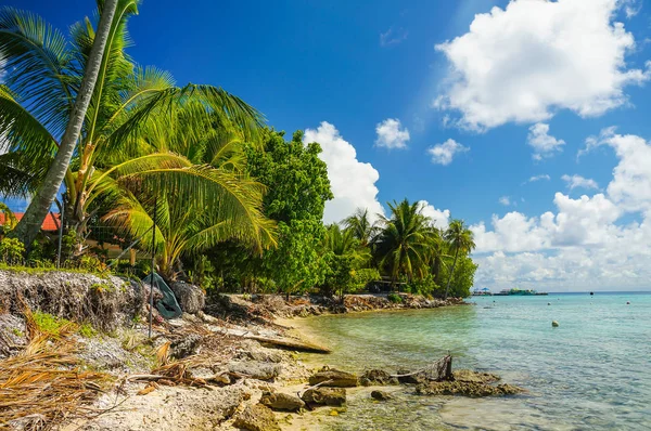 Paradise weergave van Rangiroa-atol, French Polynesia — Stockfoto