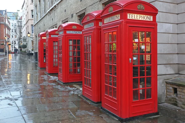 Red Telephone Boxes — Stock Photo, Image