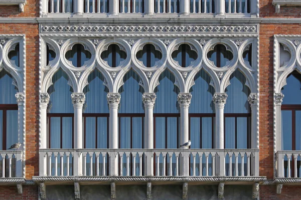 Μεσαιωνικά βενετσιάνικα παράθυρα — Φωτογραφία Αρχείου