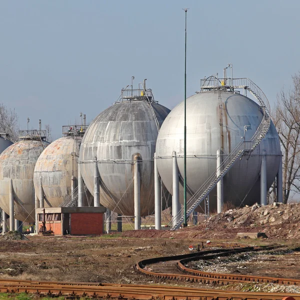 Tanques de almacenamiento de gas —  Fotos de Stock