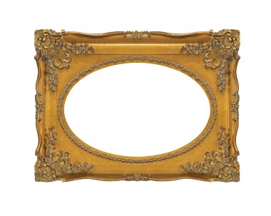 Oval çerçeve izole